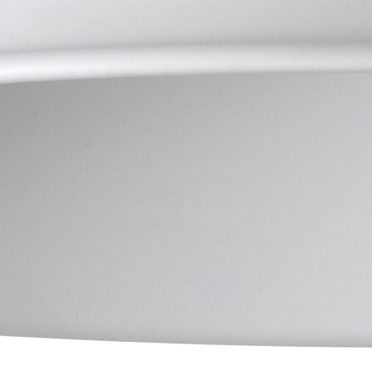 Abode Round Angled 350mm Metal Lampshade in White