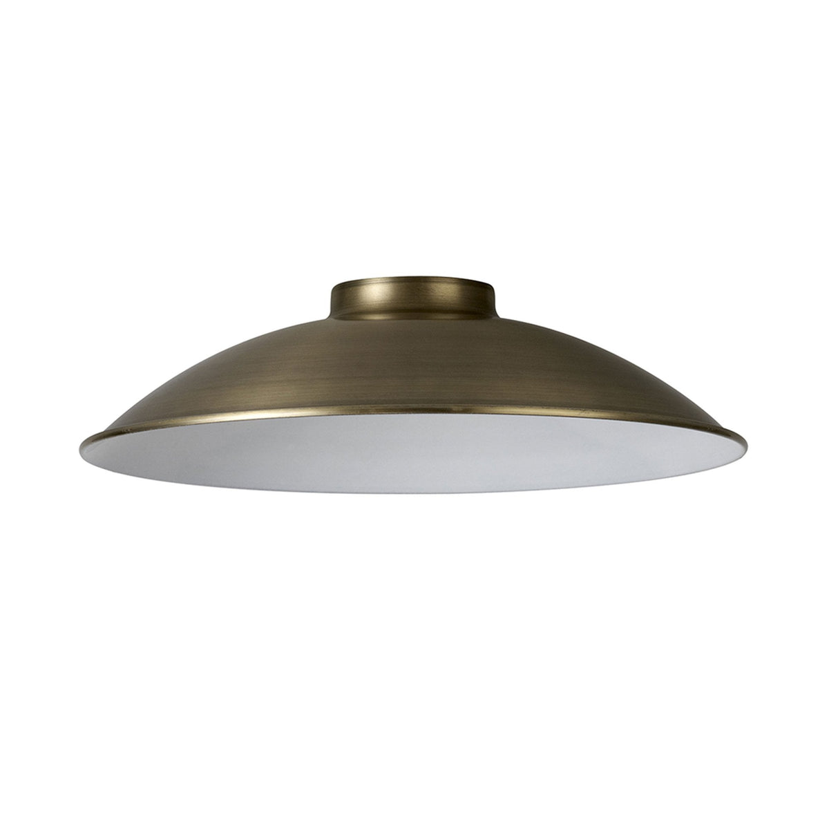 Abode Small Curved 250mm Metal Lampshade in Brushed Bronze