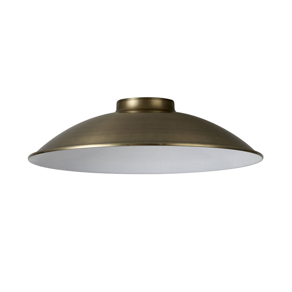 Abode Small Curved 250mm Metal Lampshade in Brushed Bronze