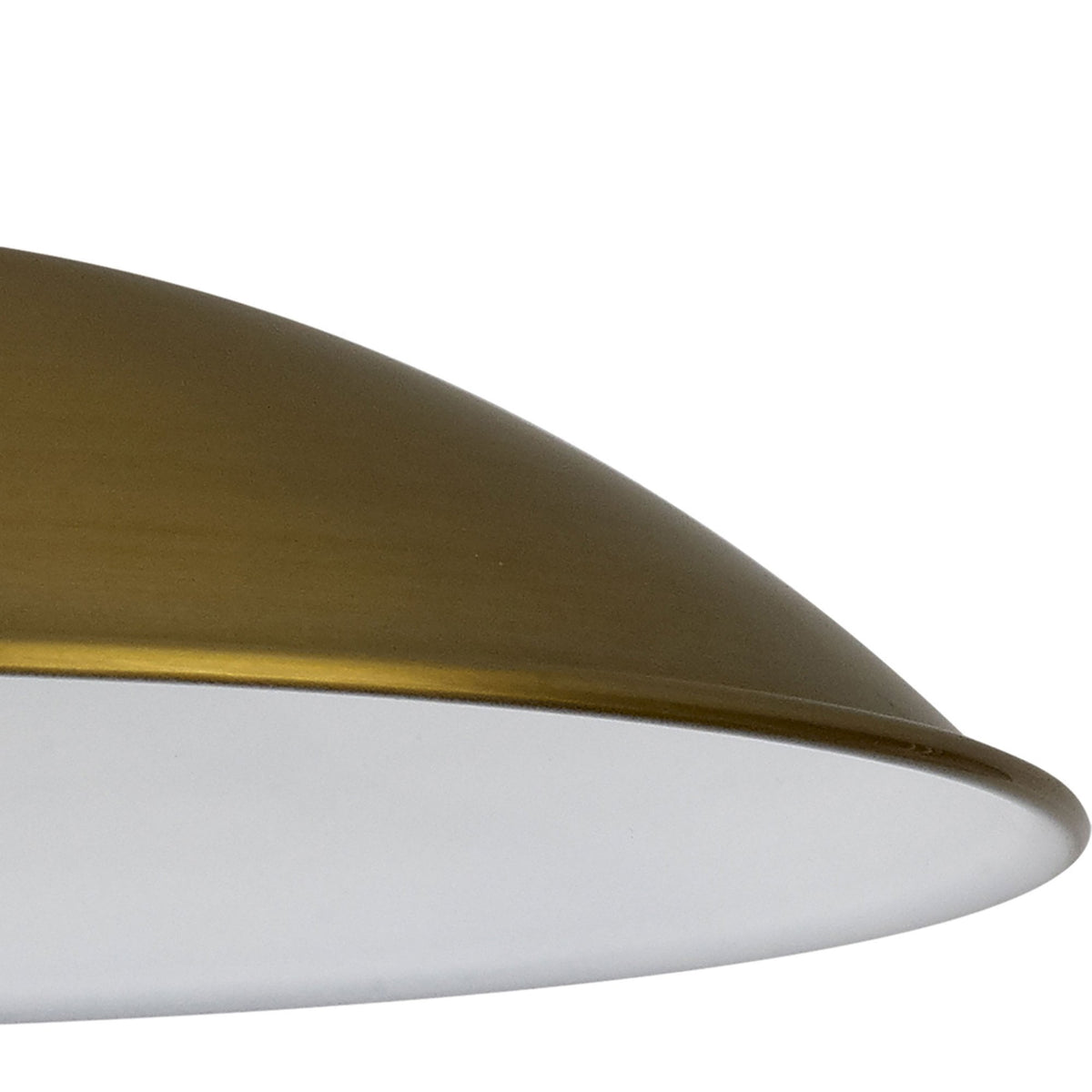 Abode Small Curved 250mm Metal Lampshade in Brushed Brown Bronze