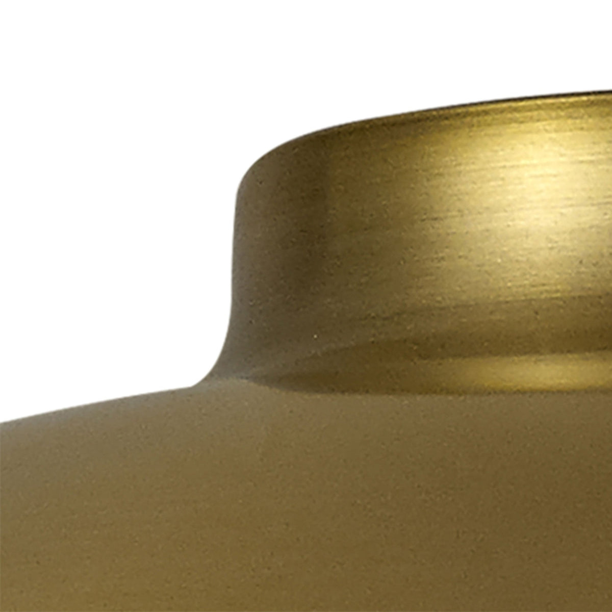 Abode Small Curved 250mm Metal Lampshade in Brushed Brown Bronze
