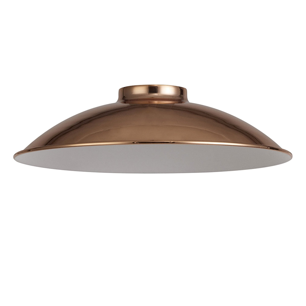 Abode Small Curved 250mm Metal Lampshade in Copper