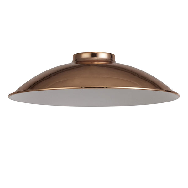 Abode Small Curved 250mm Metal Lampshade in Copper