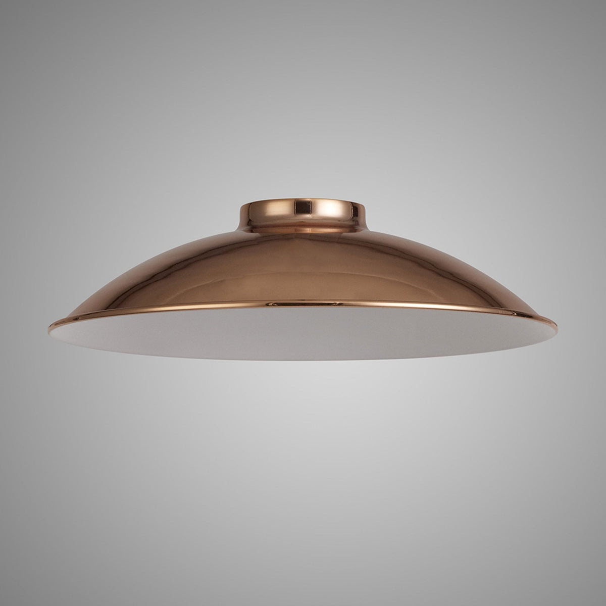 Abode Small Curved 250mm Metal Lampshade in Copper