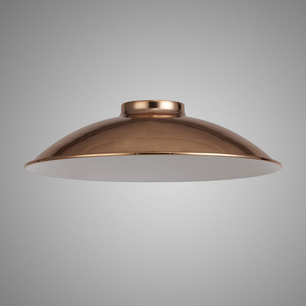 Abode Small Curved 250mm Metal Lampshade in Copper