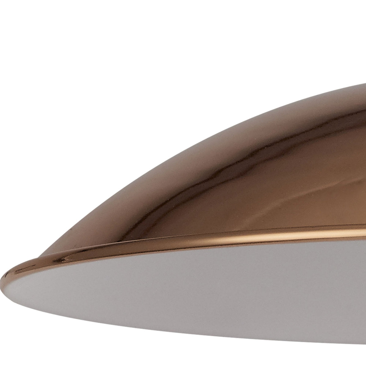 Abode Small Curved 250mm Metal Lampshade in Copper