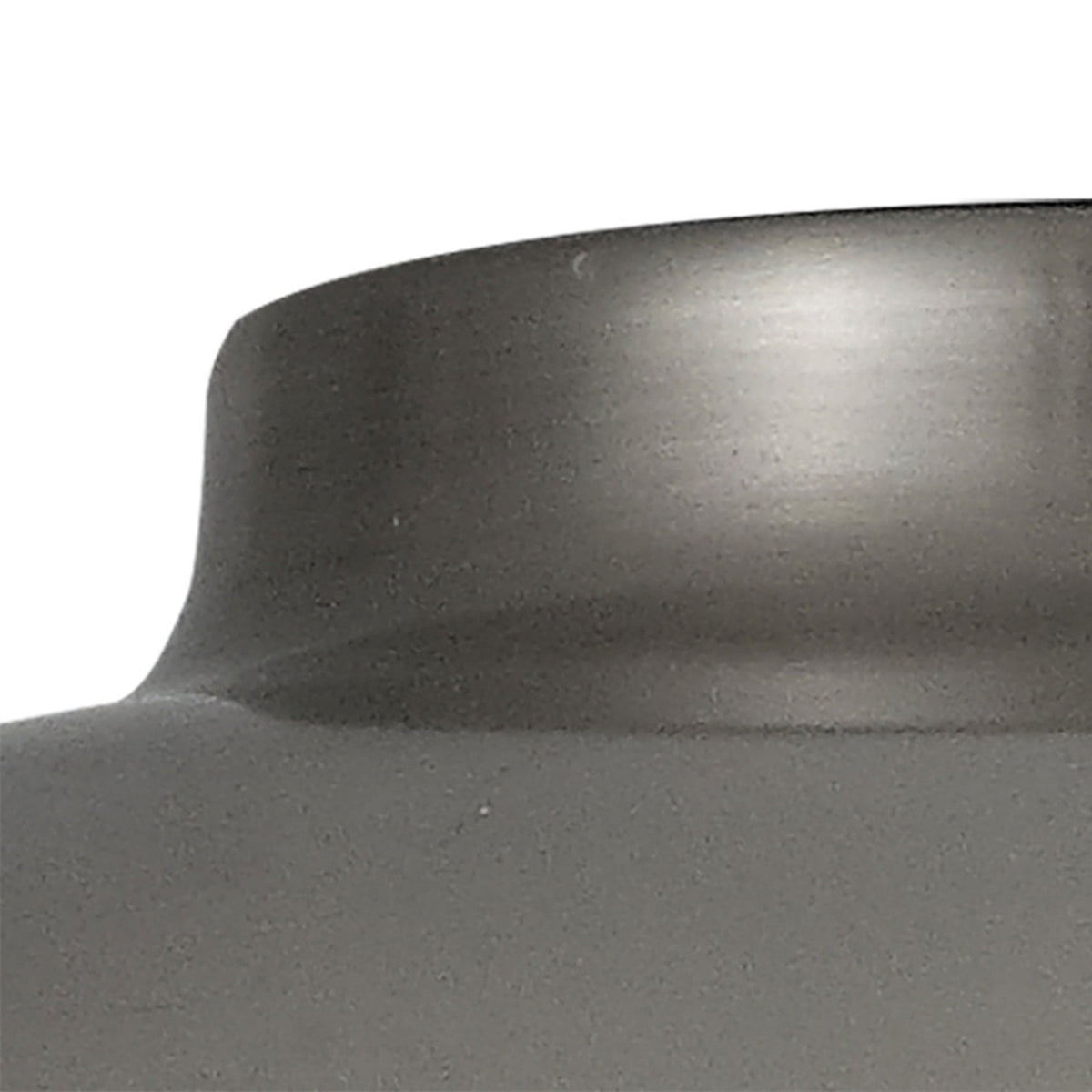 Abode Small Curved 250mm Metal Lampshade in Brushed Nickel