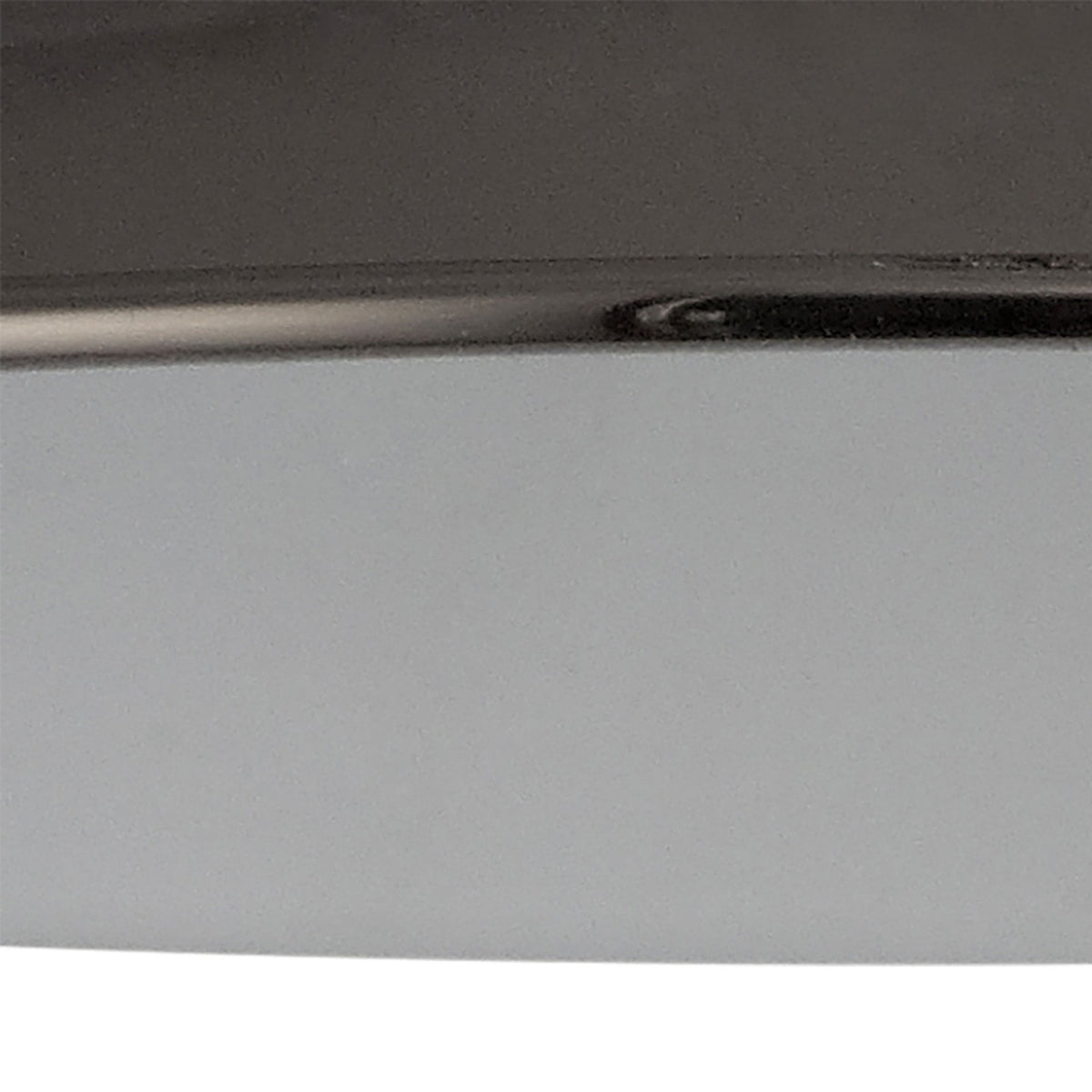 Abode Small Curved 250mm Metal Lampshade in Black Chrome