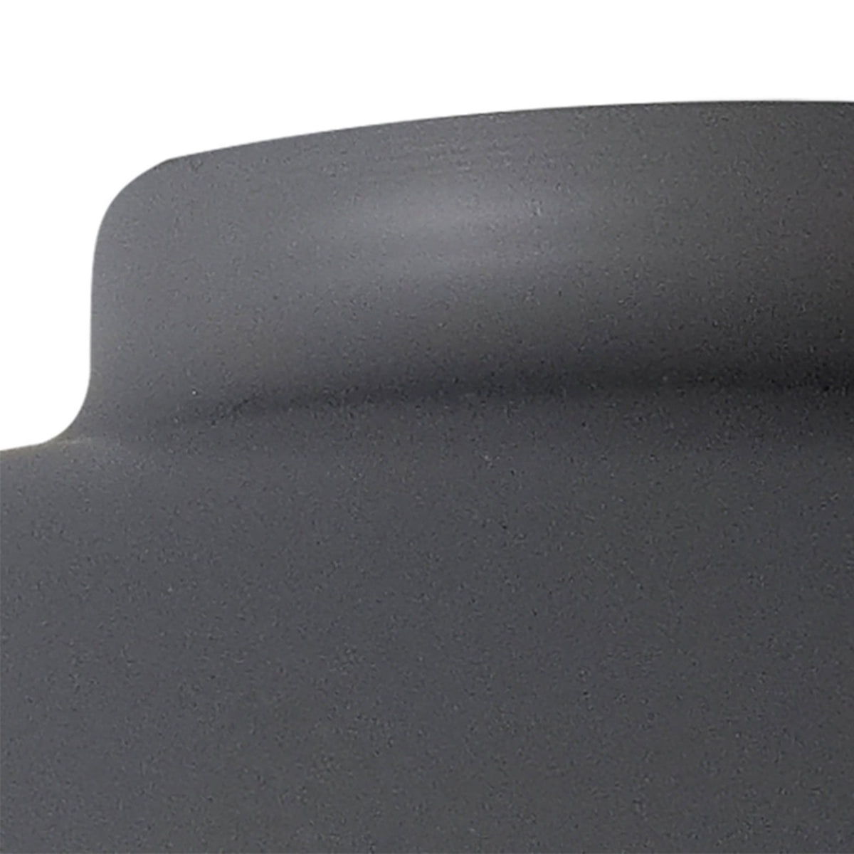 Abode Small Curved 250mm Metal Lampshade in Grey