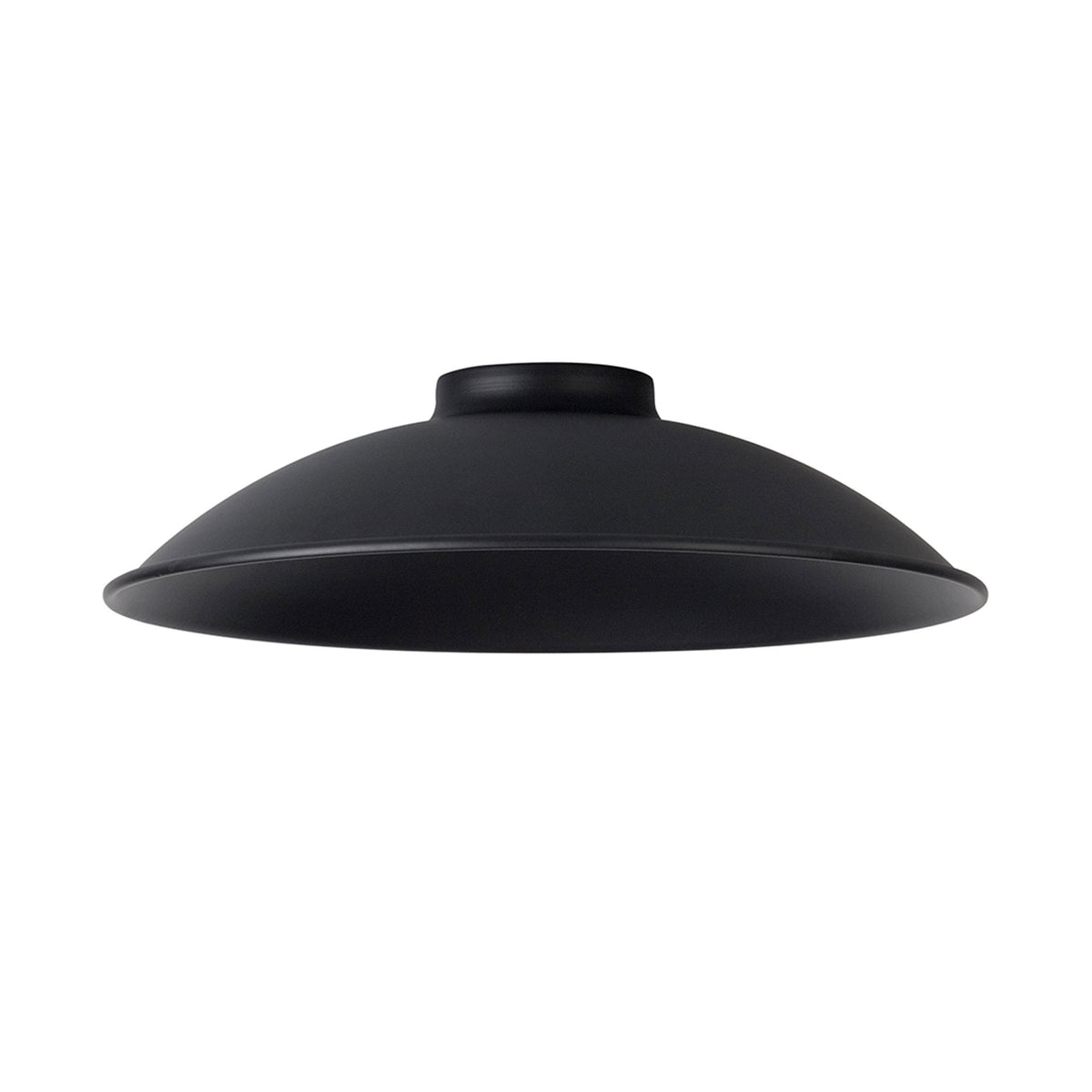 Abode Small Curved 250mm Metal Lampshade in Black