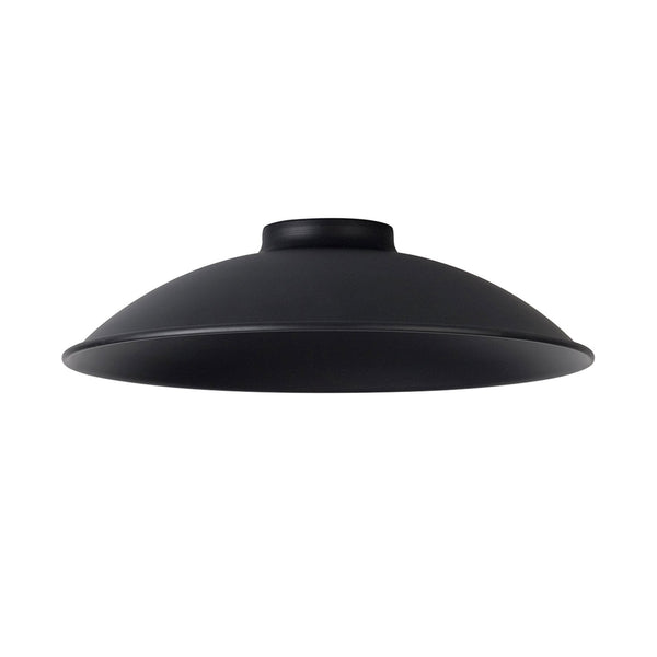 Abode Small Curved 250mm Metal Lampshade in Black