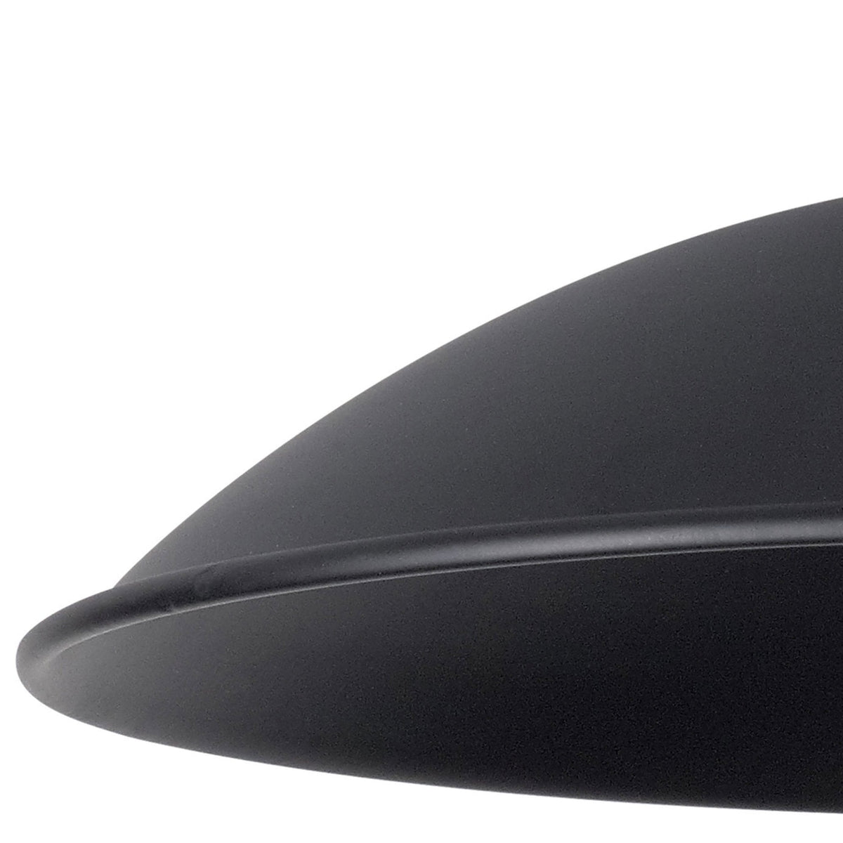 Abode Small Curved 250mm Metal Lampshade in Black