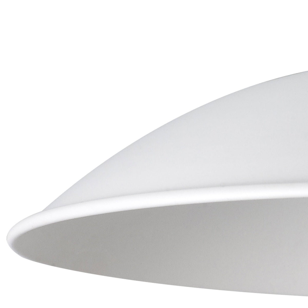 Abode Small Curved 250mm Metal Lampshade in White