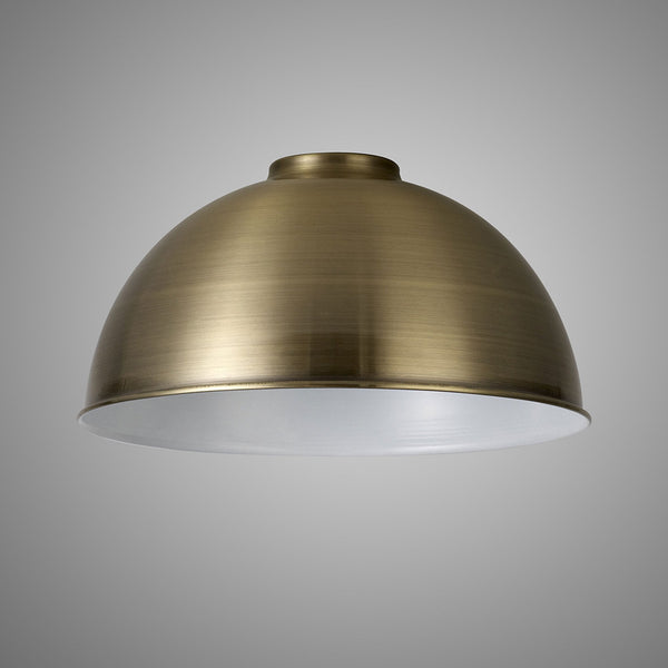 Abode Dome 250mm Metal Lampshade in Brushed Bronze