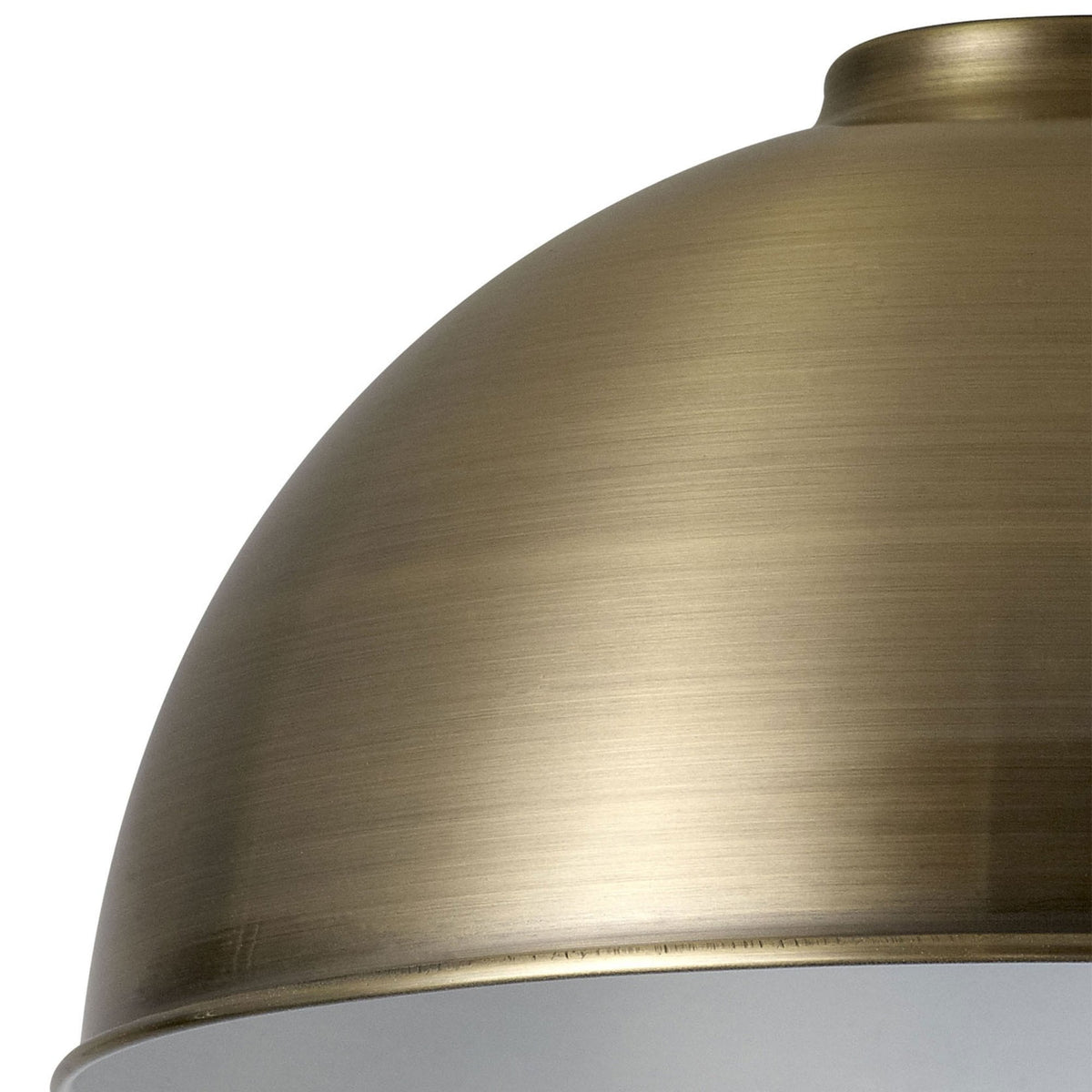 Abode Dome 250mm Metal Lampshade in Brushed Bronze