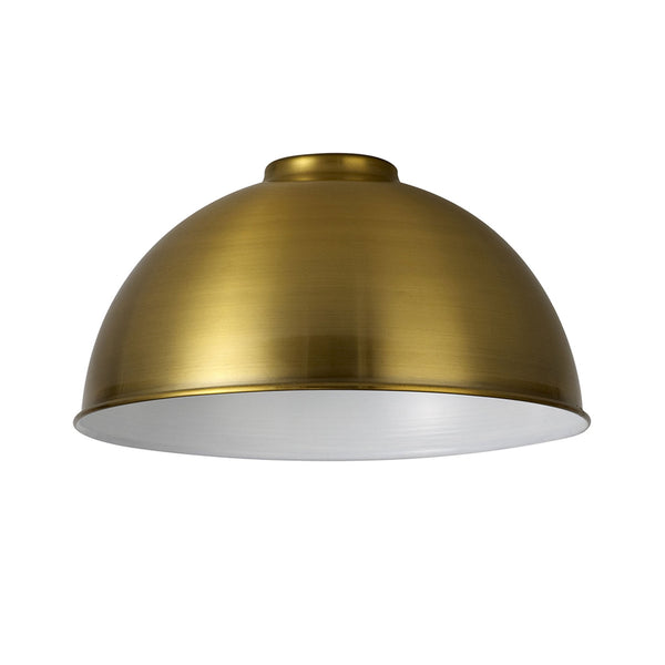 Abode Dome 250mm Metal Lampshade in Brushed Brown Bronze