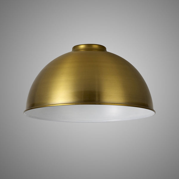 Abode Dome 250mm Metal Lampshade in Brushed Brown Bronze