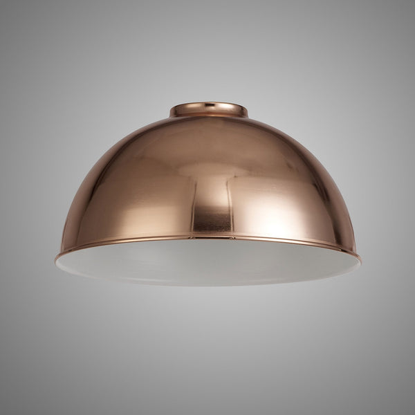 Abode Dome 250mm Metal Lampshade in Copper