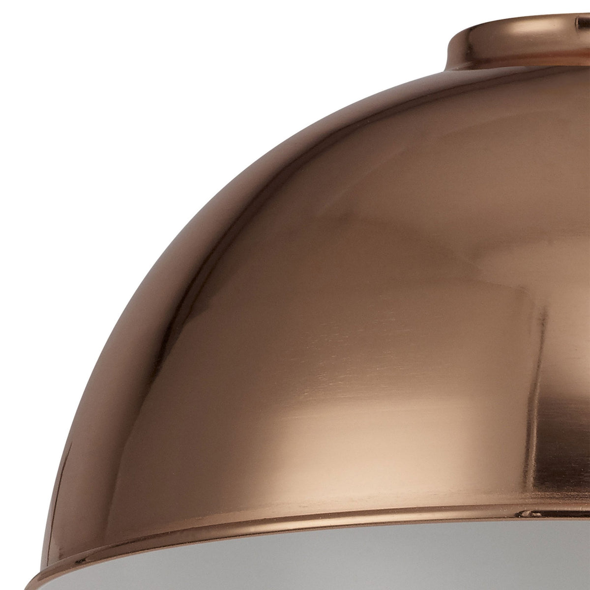 Abode Dome 250mm Metal Lampshade in Copper