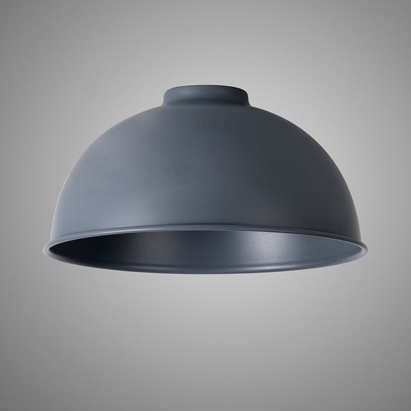 Abode Dome 250mm Metal Lampshade in Grey