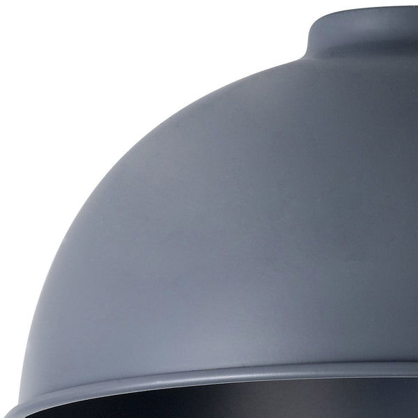 Abode Dome 250mm Metal Lampshade in Grey