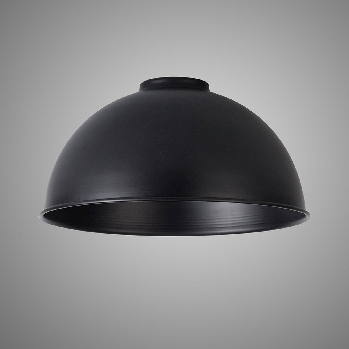 Abode Dome 250mm Metal Lampshade in Black