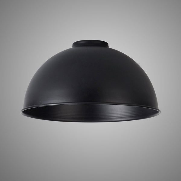 Abode Dome 250mm Metal Lampshade in Black