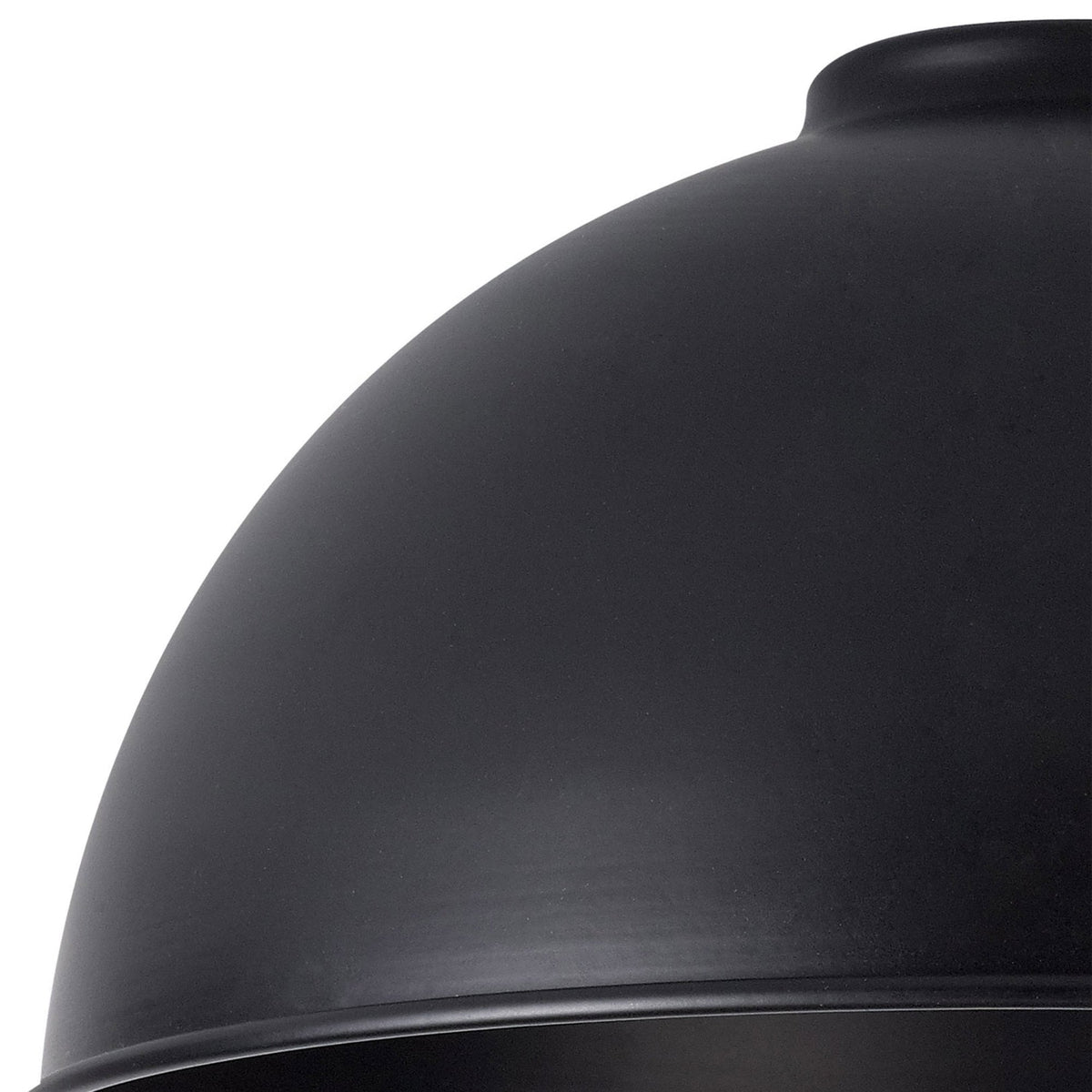 Abode Dome 250mm Metal Lampshade in Black