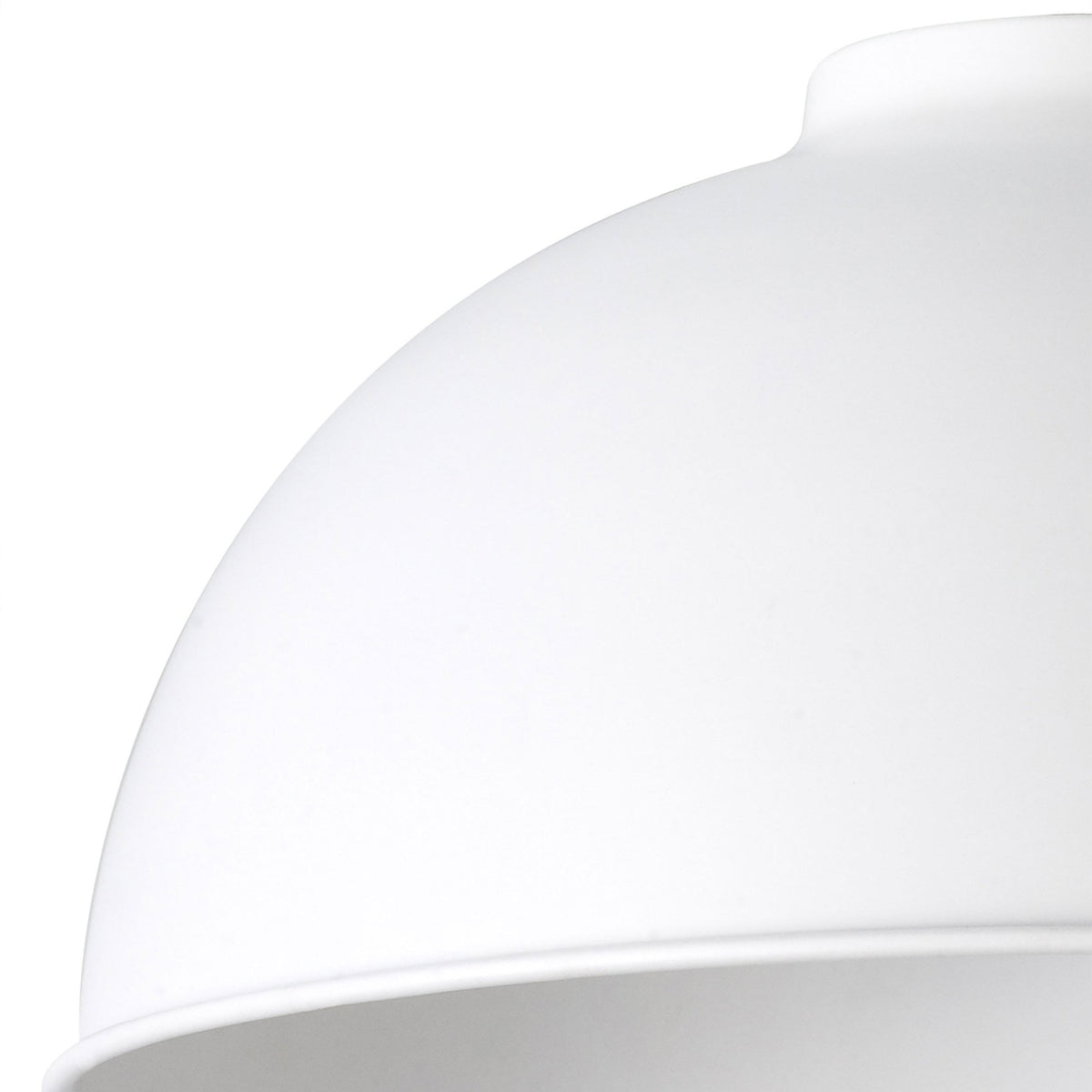 Abode Dome 250mm Metal Lampshade in White