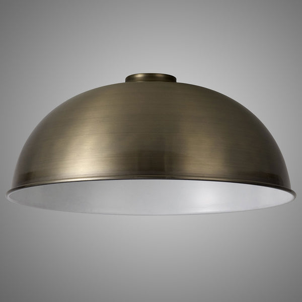 Abode Dome 350mm Metal Lampshade in Brushed Bronze