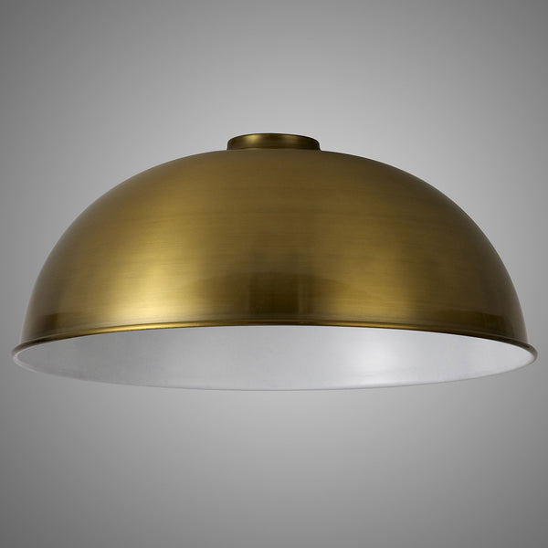 Abode Dome 350mm Metal Lampshade in Brushed Brown Bronze