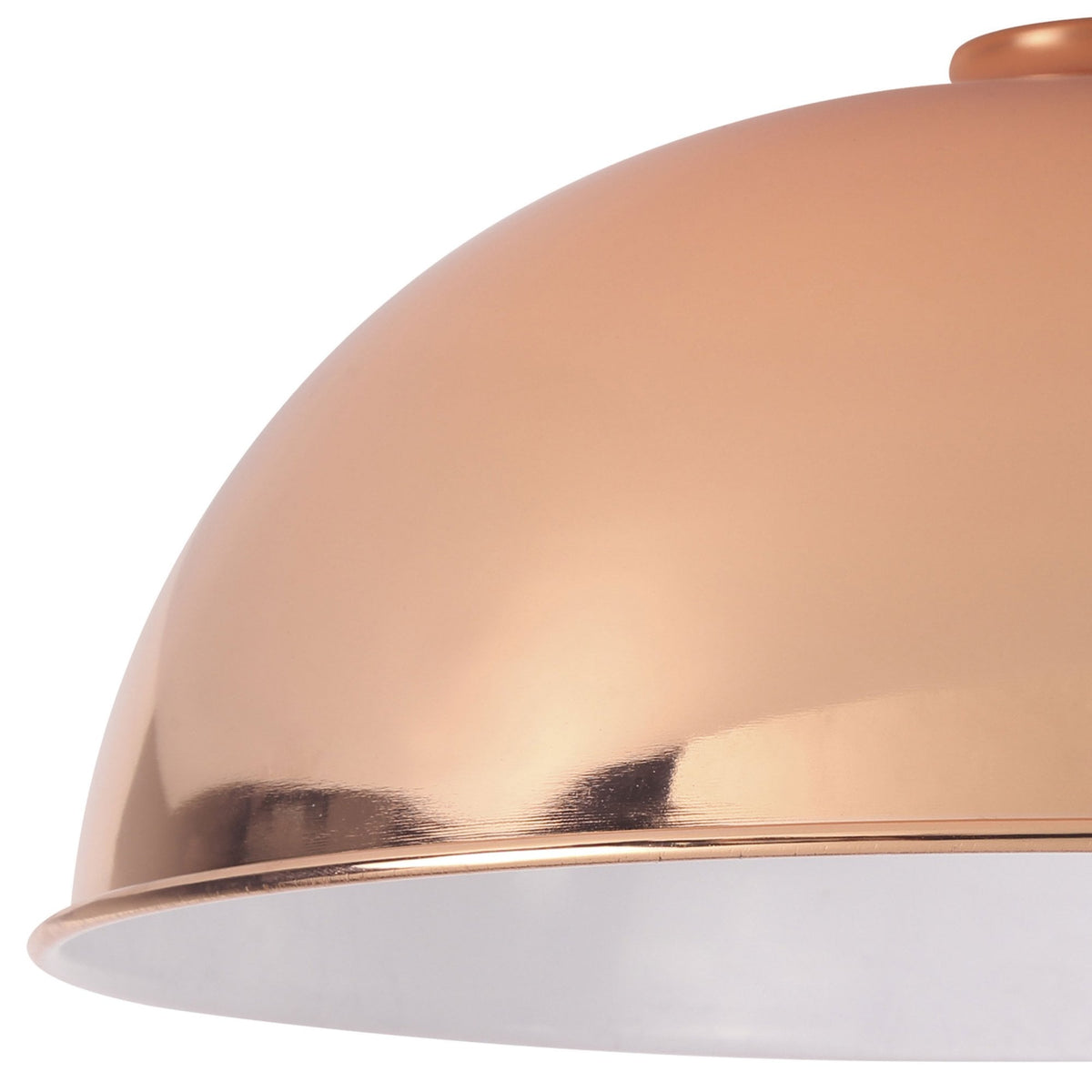 Abode Dome 350mm Metal Lampshade in Copper