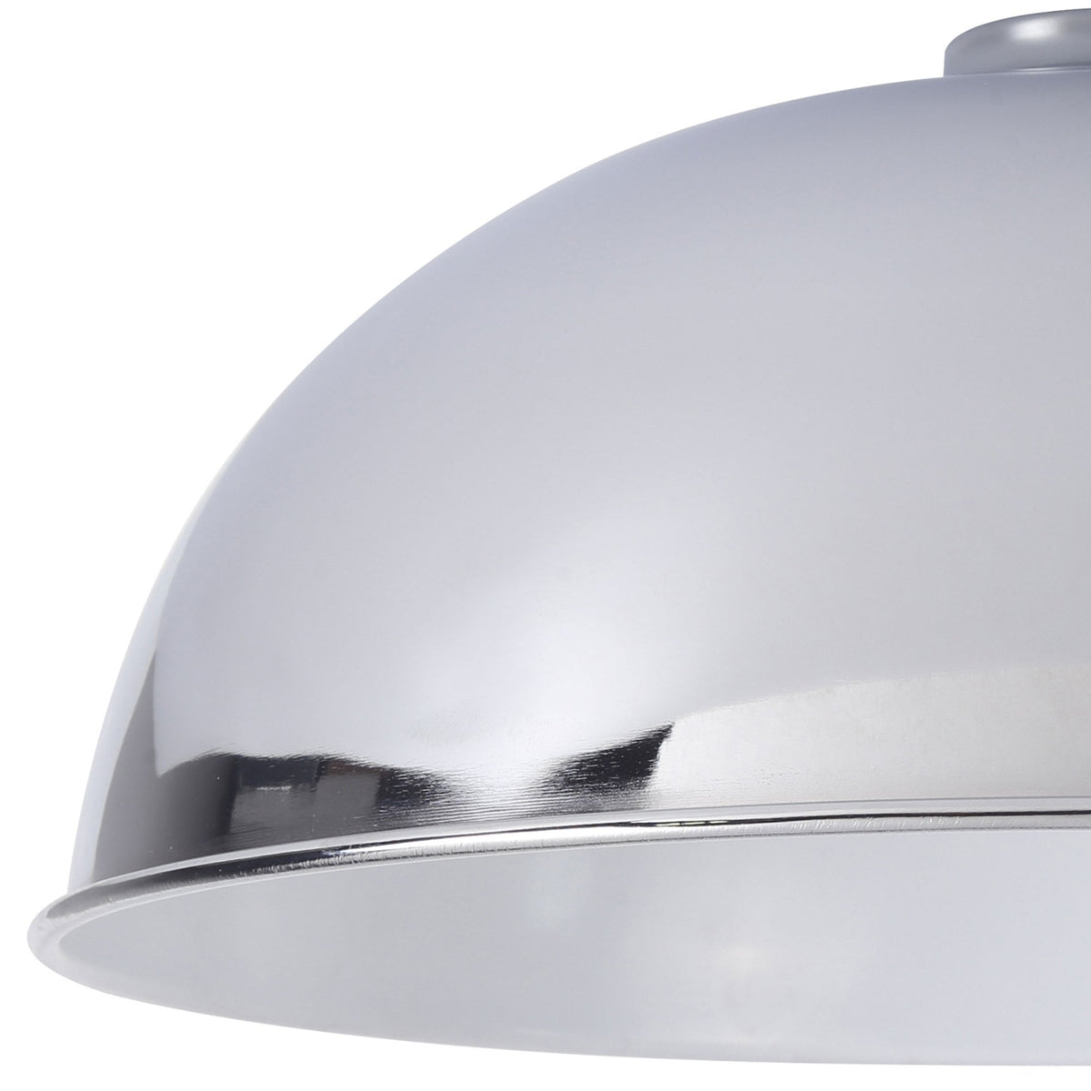 Abode Dome 350mm Metal Lampshade in Chrome