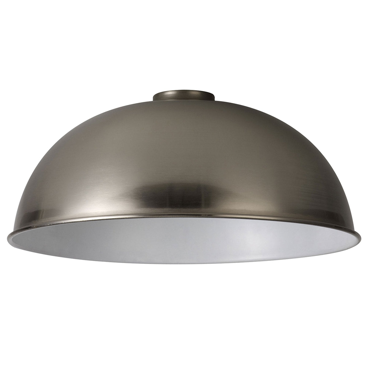 Abode Dome 350mm Metal Lampshade in Brushed Nickel