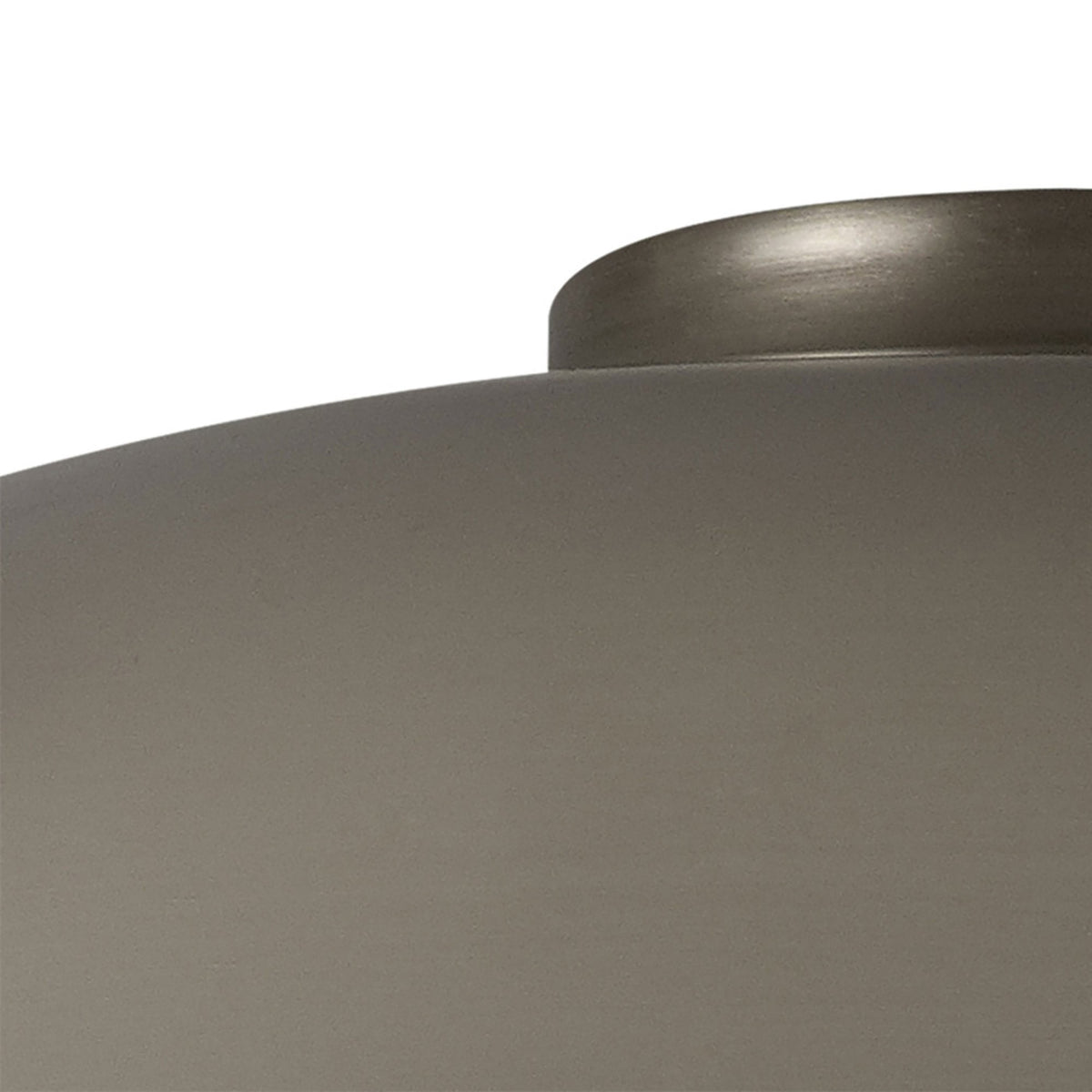 Abode Dome 350mm Metal Lampshade in Brushed Nickel