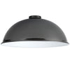 Abode Dome 350mm Metal Lampshade in Black Chrome