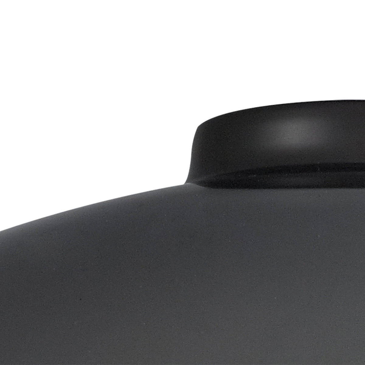 Abode Dome 350mm Metal Lampshade in Black Chrome