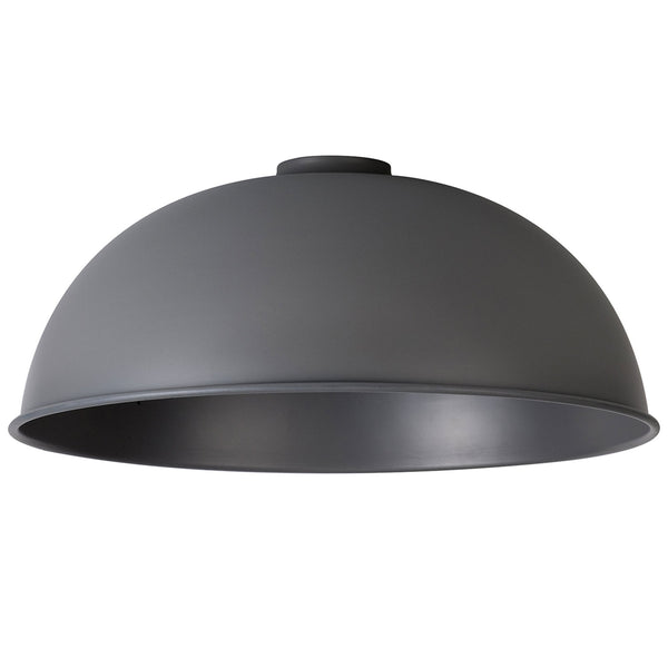 Abode Dome 350mm Metal Lampshade in Grey