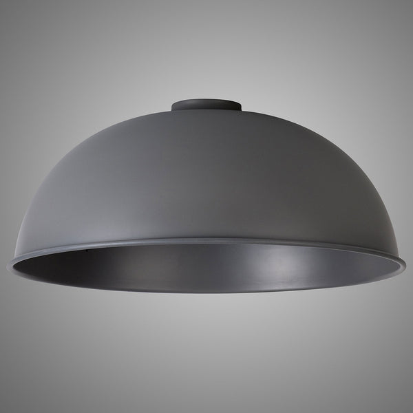 Abode Dome 350mm Metal Lampshade in Grey