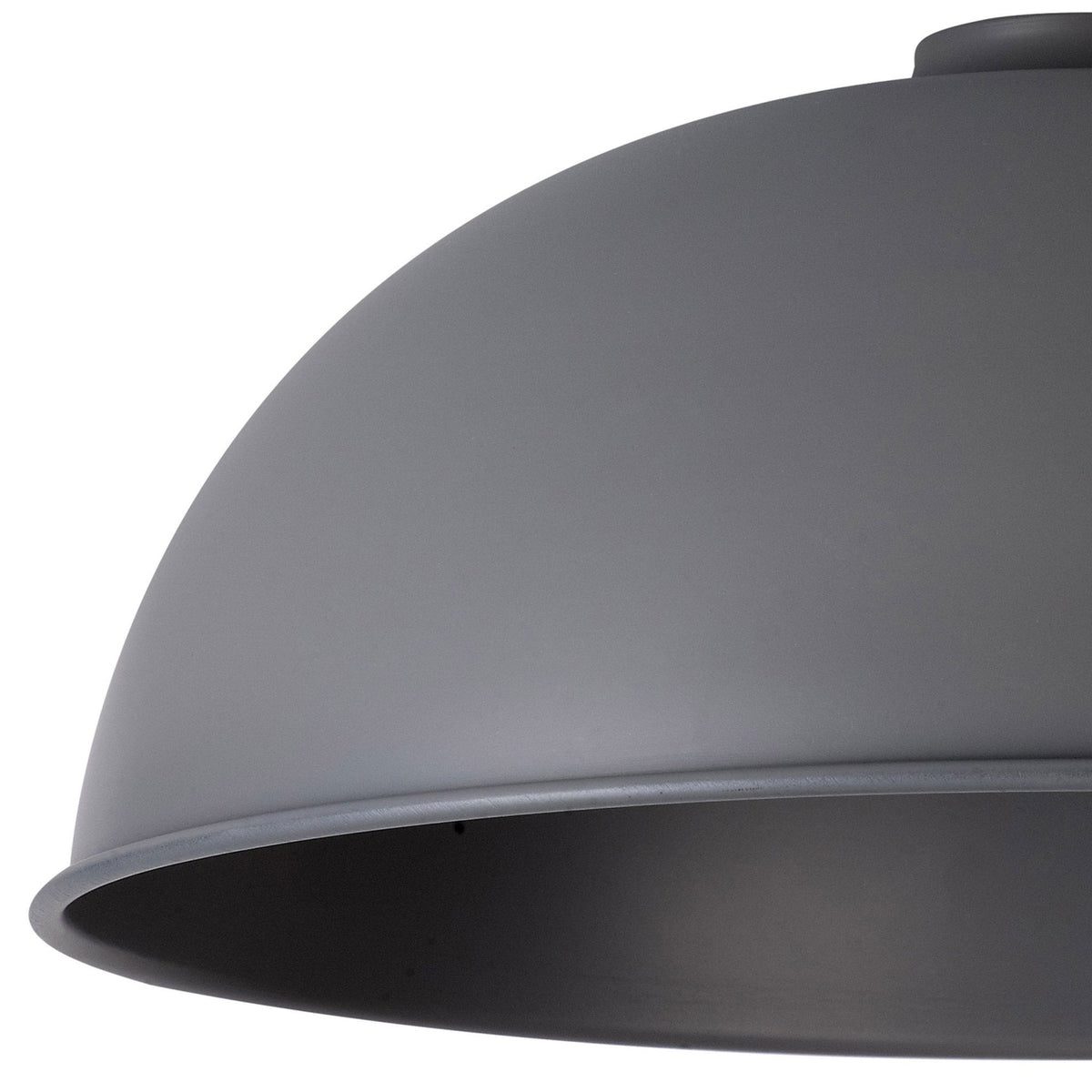 Abode Dome 350mm Metal Lampshade in Grey