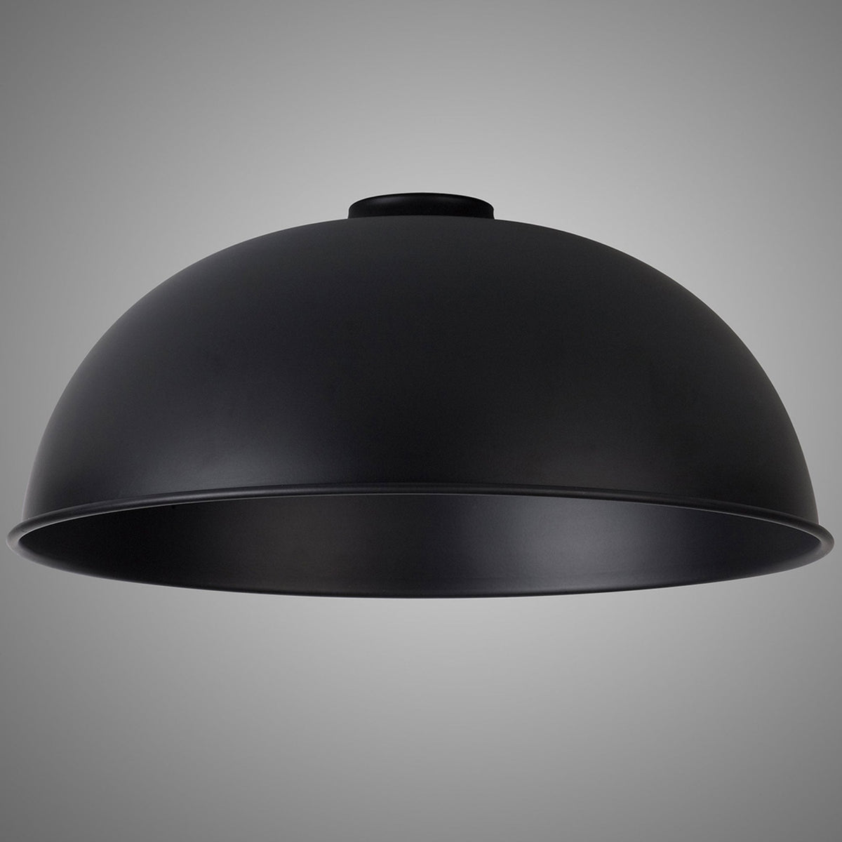 Abode Dome 350mm Metal Lampshade in Black