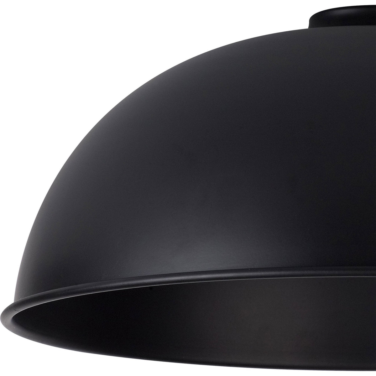 Abode Dome 350mm Metal Lampshade in Black