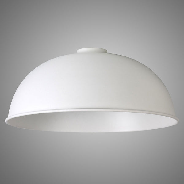 Abode Dome 350mm Metal Lampshade in White