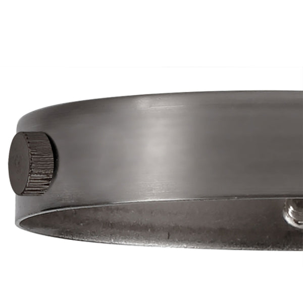 Abode Lampshade Collar Ring in Black Chrome