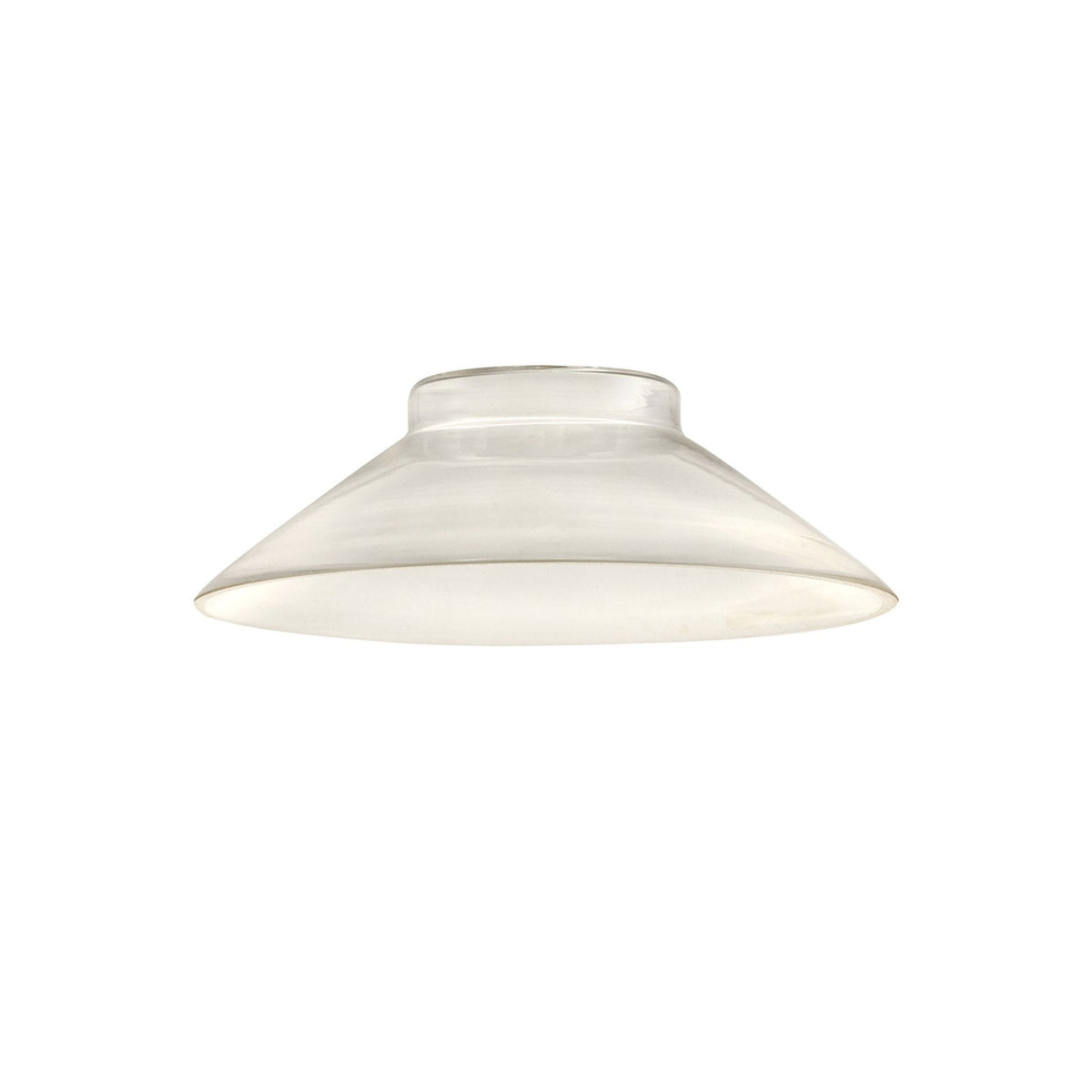 Abode Flat Round 250mm Clear Glass Shade