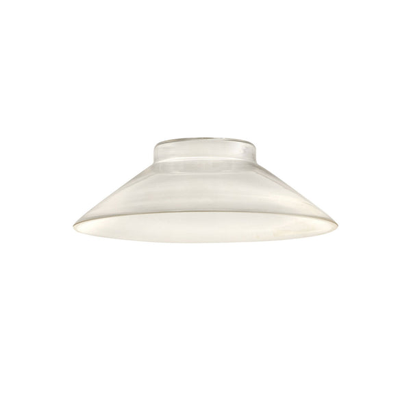Abode Flat Round 250mm Clear Glass Shade