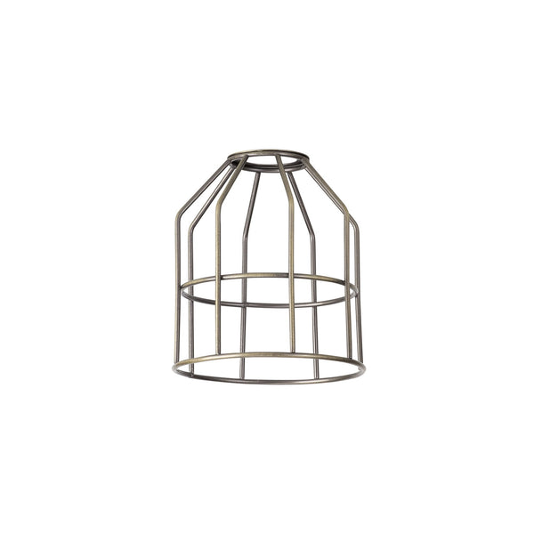 Abode Cylinder 140mm Wire Cage Shade in Brushed Bronze