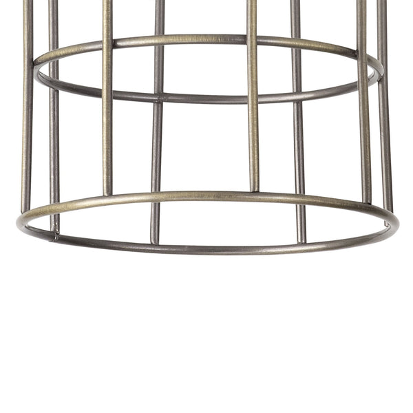 Abode Cylinder 140mm Wire Cage Shade in Brushed Bronze
