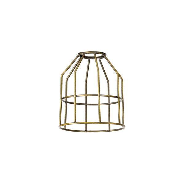 Abode Cylinder 140mm Wire Cage Shade in Brushed Brown Bronze