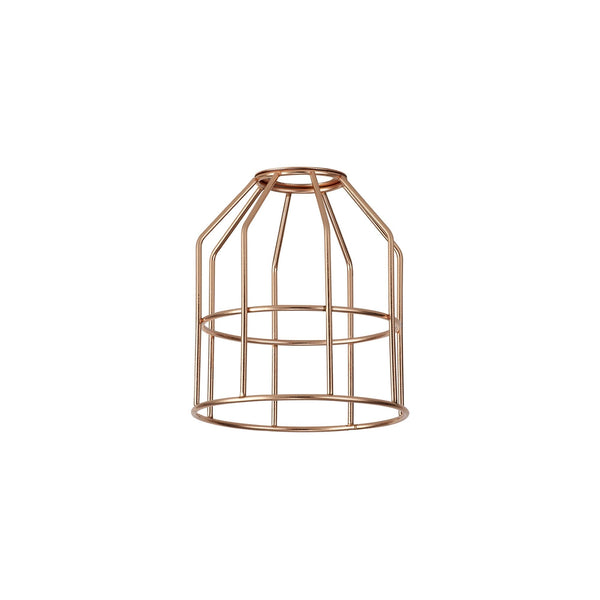 Abode Cylinder 140mm Wire Cage Shade in Copper